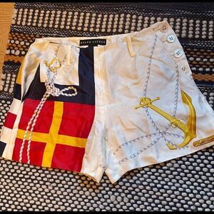 Ralph Lauren black label silk shorts sz 2